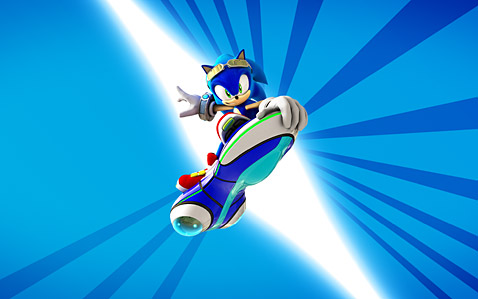 Sonic Riders Wallpaper Preview.
